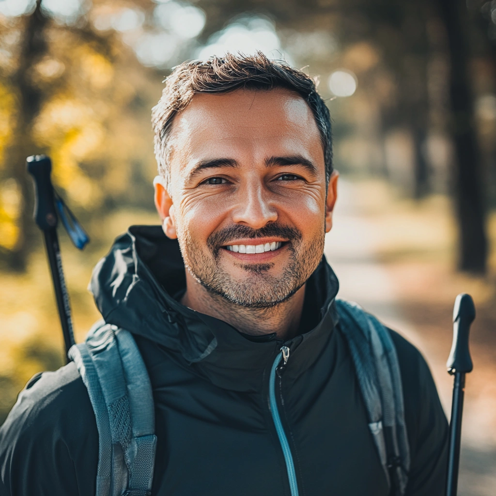 Фото Ігоря Петренка, інструктора зі скандинавської ходьби